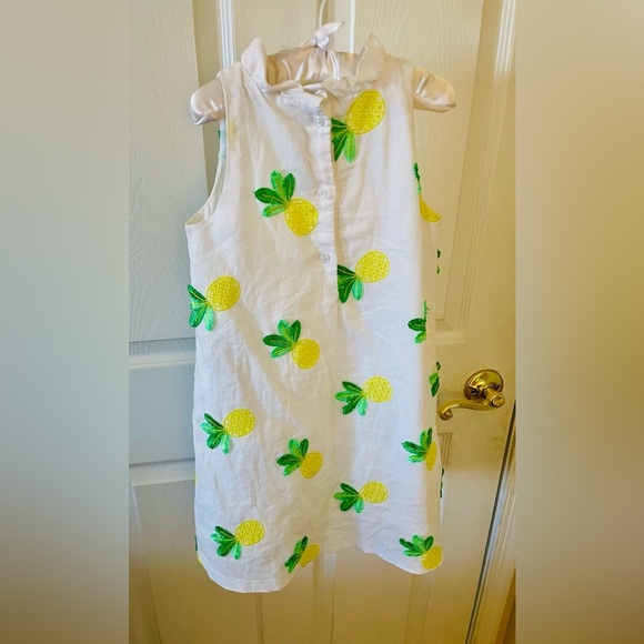 Janie and Jack pineapple dress size 6T - Picture 4 of 5